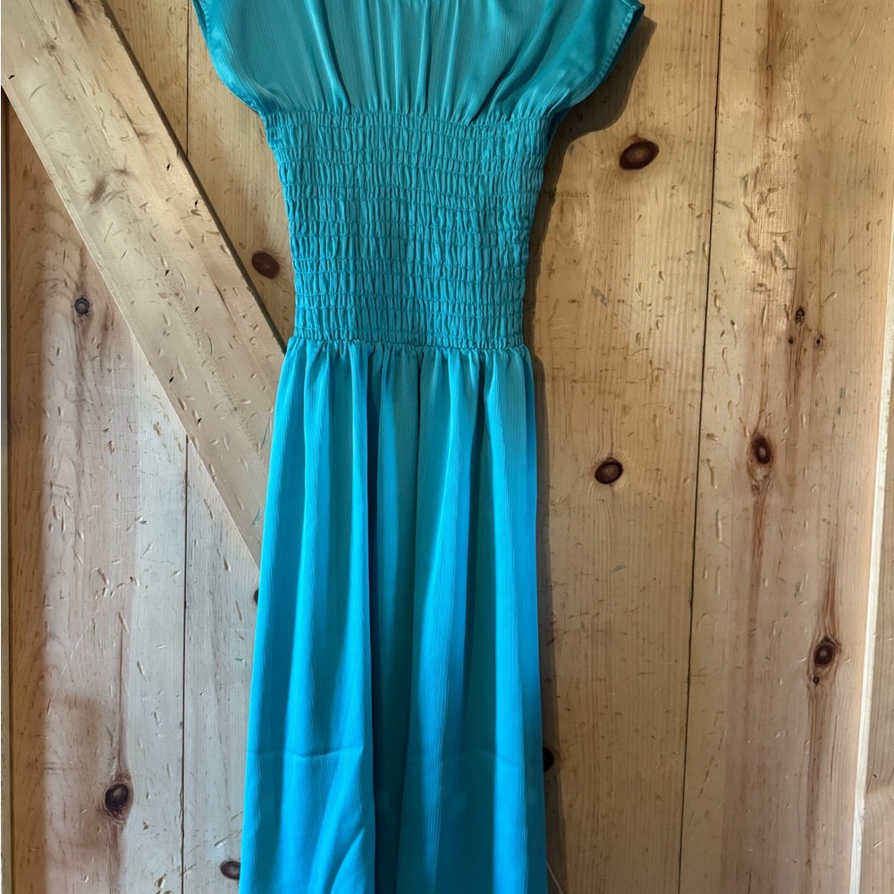 Elegant Blue Women's Dress